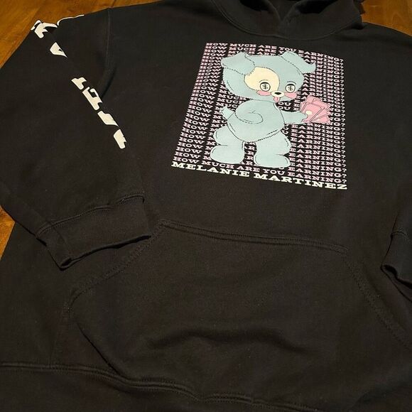 Melanie Martinez How Much Are You Earning Hoodie bunny Rare HTF black Graphic L - Picture 3 of 9
